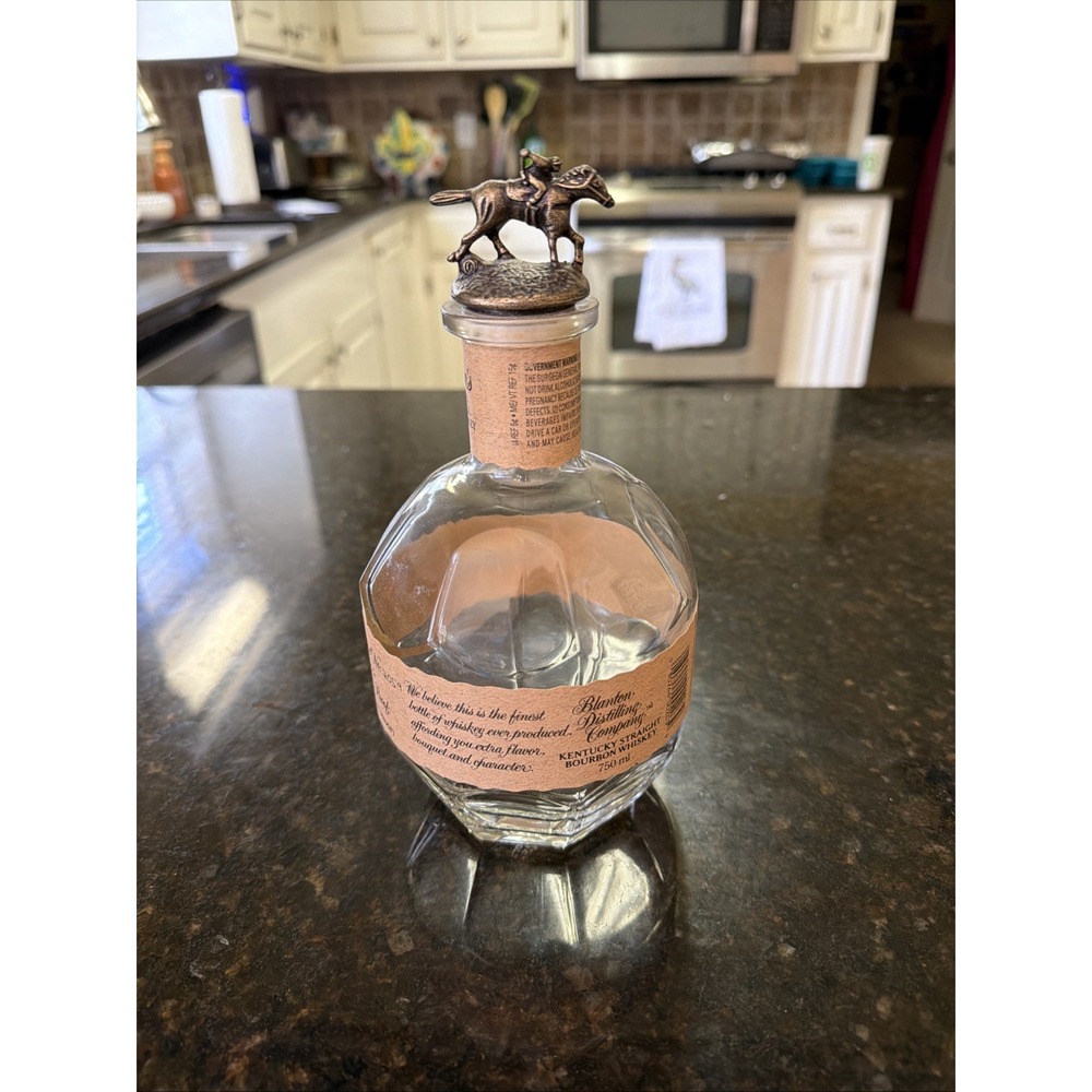 Blanton's The Original Single Barrel, Bourbon Whiskey, EMPTY Bottle & Stopper "O
